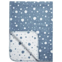 Meyco Wiegdeken Dots Jeans - Wit 75x100