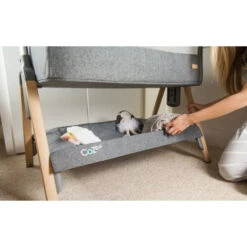 Tutti Bambini Cozee Bedside Crib Oak Silver 16 Tutti Bambini Cozee Bedside Crib Oak Silver -Babyverzorging Winkel image 15602