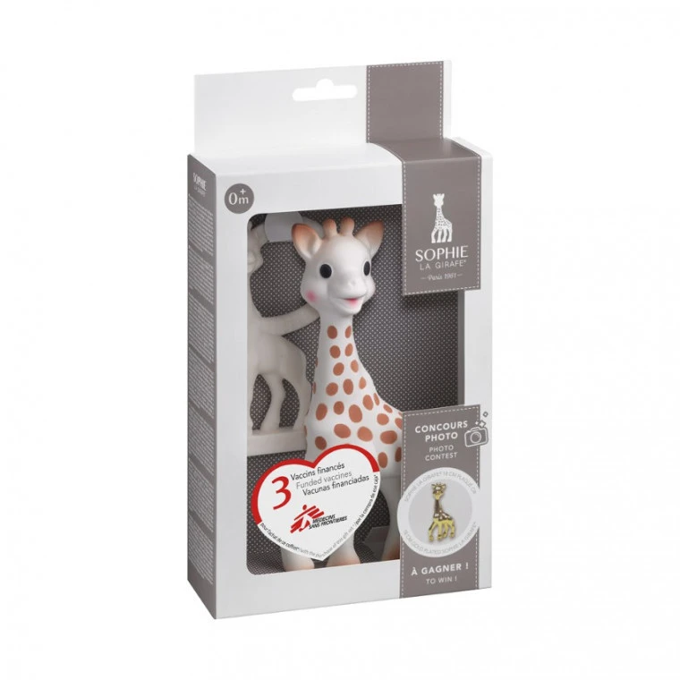 Sophie De Giraf Award Set (Sophie De Giraf + Vanille Bijtring In Geschenkdoosje) 3 Sophie De Giraf Award Set (Sophie De Giraf + Vanille Bijtring In Geschenkdoosje)