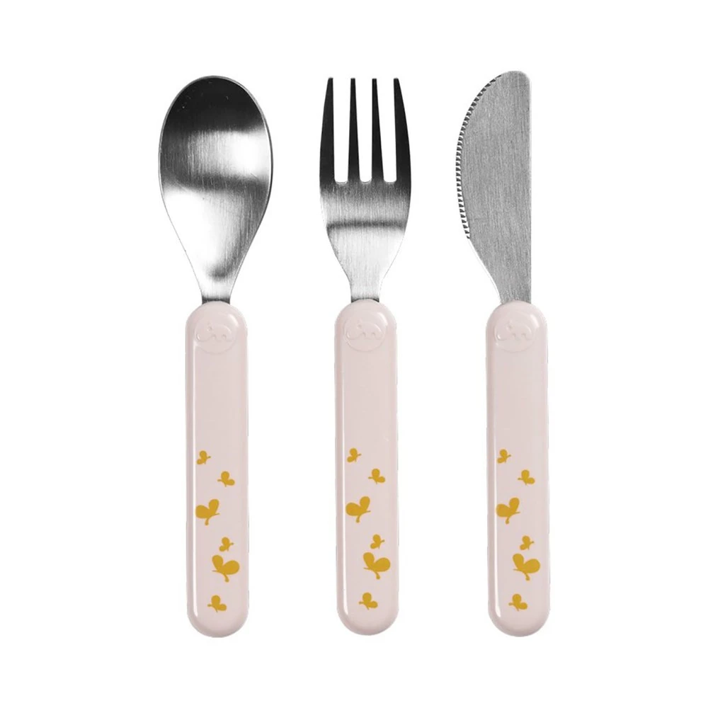 Done By Deer Bestekset Powder/Gold 3 Done By Deer Bestekset Powder/Gold