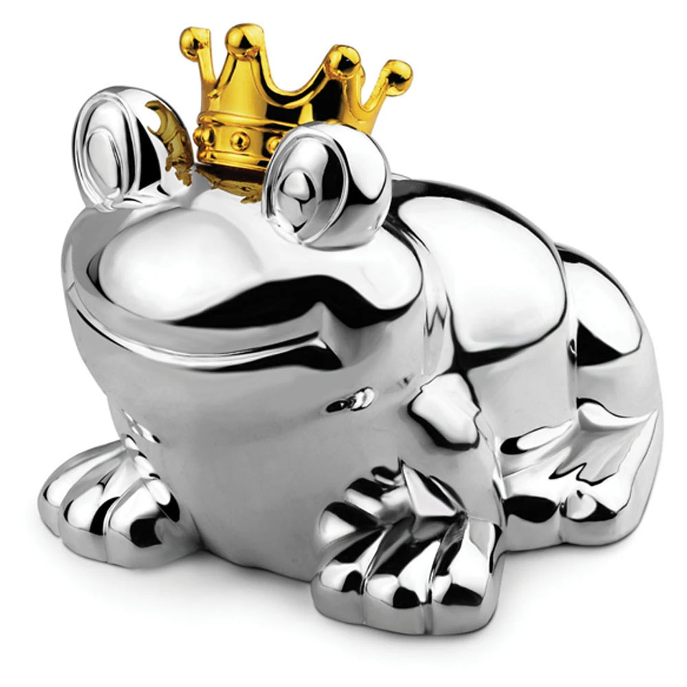 Zilverstad Spaarpot Kikker Verzilverd 3 Zilverstad Spaarpot Kikker Verzilverd