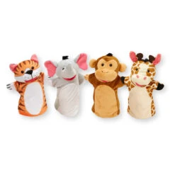 Melissa & Doug Zoo Friends Handpoppen -Babyverzorging Winkel image 21420