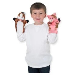 Melissa & Doug Farm Friends Handpoppen -Babyverzorging Winkel image 21430