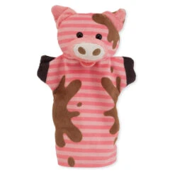 Melissa & Doug Farm Friends Handpoppen -Babyverzorging Winkel image 21435