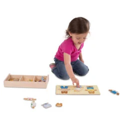 Melissa & Doug Houten Beren Familie Aankleed Puzzel -Babyverzorging Winkel image 21504