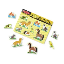 Melissa & Doug Geluidenpuzzel Huisdieren
