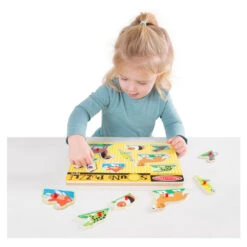 Melissa & Doug Geluidenpuzzel Huisdieren -Babyverzorging Winkel image 21545