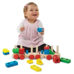 Melissa & Doug Houten Stapeltrein -Babyverzorging Winkel image 21564