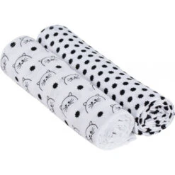 Laessig Hydrofiel XL Swaddle Little Chums Cat 2St. 120x120 Cm