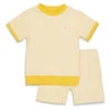 Feetje Pyjama Kort Wafel Okergeel 56
