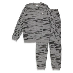 Feetje Pyjama Wafel Grijs Melange Fashion Edition Volwassenen