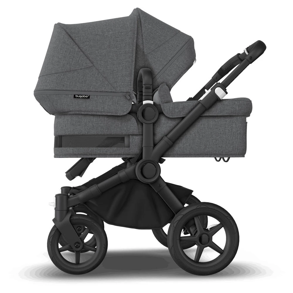 Bugaboo Donkey5 Duo Black - Grey Melange 5 Bugaboo Donkey5 Duo Black - Grey Melange - Afbeelding 3
