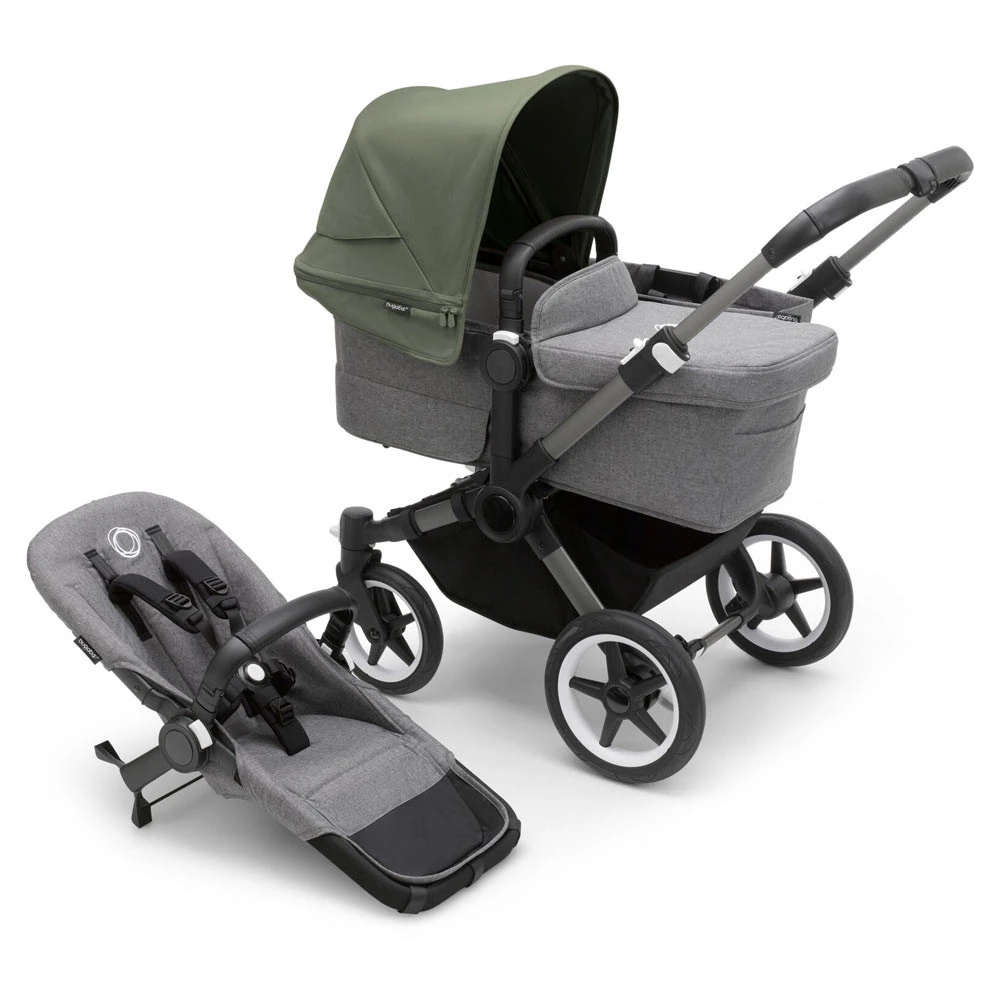 Bugaboo Donkey5 Duo Graphite - Grey Melange 4 Bugaboo Donkey5 Duo Graphite - Grey Melange - Afbeelding 2
