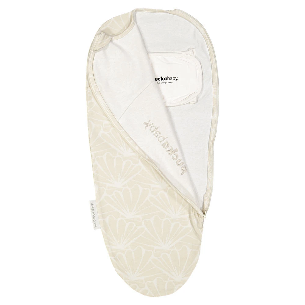 Puckababy Piep Inbakerslaapzakje 0-3 Maanden Cotton Seashell Sand 4 Puckababy Piep Inbakerslaapzakje 0-3 Maanden Cotton Seashell Sand - Afbeelding 2