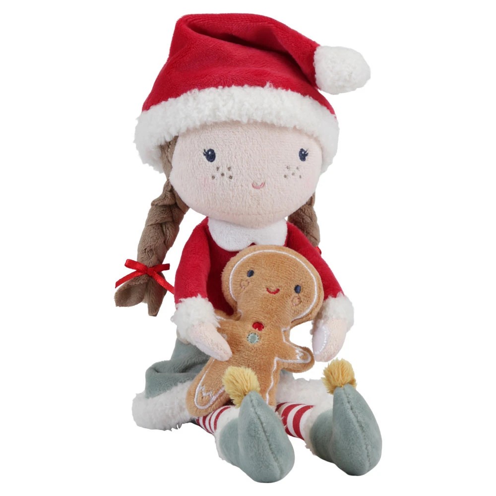 Little Dutch Knuffelpop Kerst Rosa 35cm 4 Little Dutch Knuffelpop Kerst Rosa 35cm - Afbeelding 2