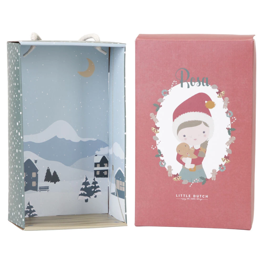 Little Dutch Knuffelpop Kerst Rosa 35cm 6 Little Dutch Knuffelpop Kerst Rosa 35cm - Afbeelding 4