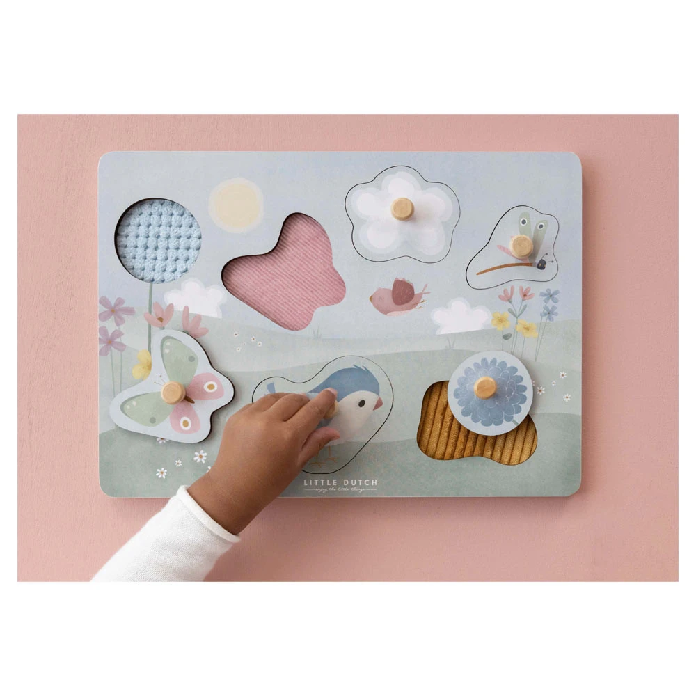 Little Dutch Voelpuzzel Flowers And Butterflies FSC 5 Little Dutch Voelpuzzel Flowers And Butterflies FSC - Afbeelding 3
