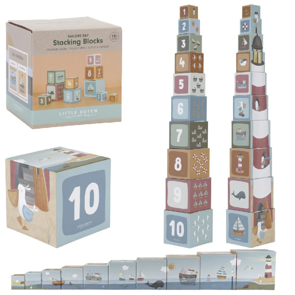 Little Dutch Stapelblokken Sailors Bay FSC 5 Little Dutch Stapelblokken Sailors Bay FSC - Afbeelding 3