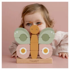 Little Dutch Stapelaar Vlinder Flowers And Butterflies FSC -Babyverzorging Winkel image 30725