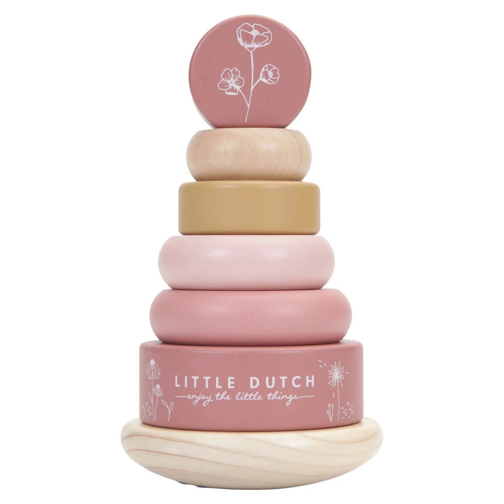 Little Dutch Tuimelstapelaar Flowers And Butterflies FSC 3 Little Dutch Tuimelstapelaar Flowers And Butterflies FSC