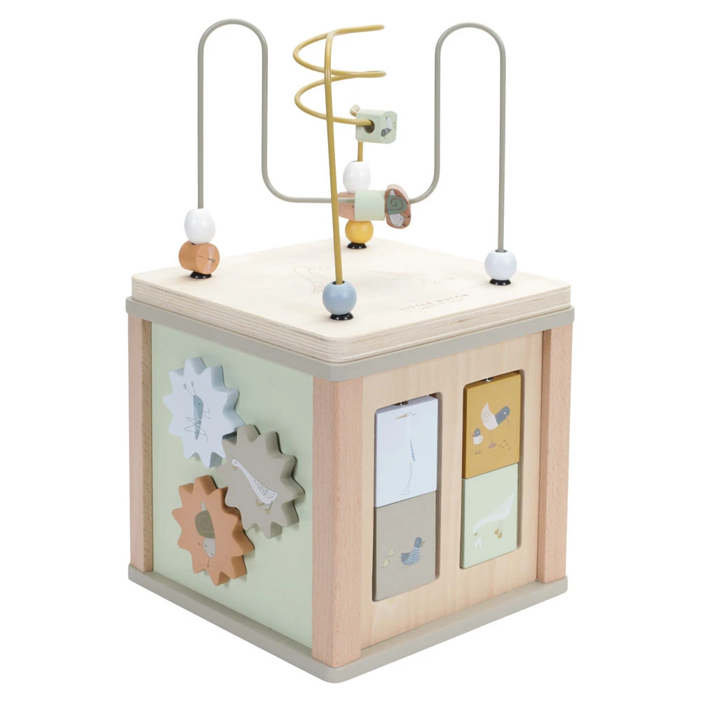 Little Dutch Houten Activiteitenkubus Little Goose FSC 4 Little Dutch Houten Activiteitenkubus Little Goose FSC - Afbeelding 2