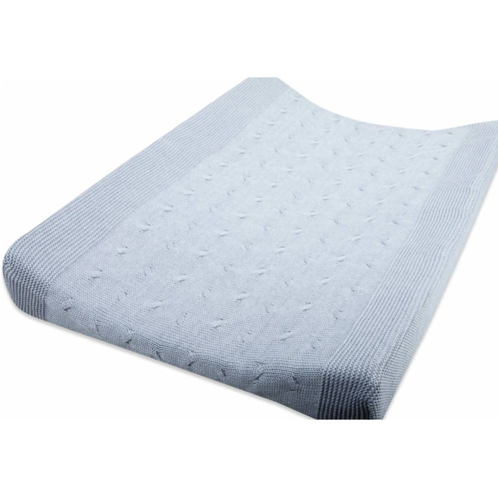 Baby's Only Aankleedkussenhoes Kabel Uni Lichtgrijs 3 Baby's Only Aankleedkussenhoes Kabel Uni Lichtgrijs