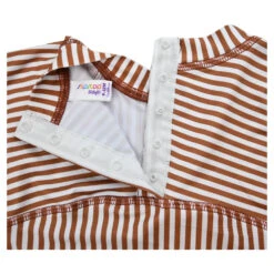 Slipstop Cognac Stripe UV Shirt 7 Slipstop Cognac Stripe UV Shirt -Babyverzorging Winkel image 32447