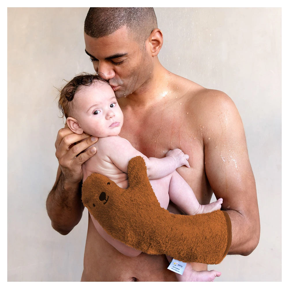 Nifty Baby Shower Glove Caramel Seal 5 Nifty Baby Shower Glove Caramel Seal - Afbeelding 3