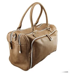 Isoki Luiertas Double Zip Satchel Latte -Babyverzorging Winkel image 33091