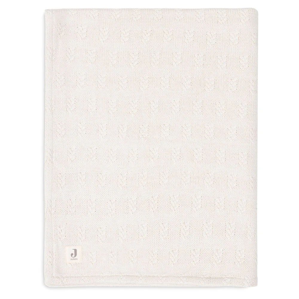 Jollein Ledikantdeken Grain Knit Oatmeal Velvet 100x150cm 3 Jollein Ledikantdeken Grain Knit Oatmeal Velvet 100x150cm