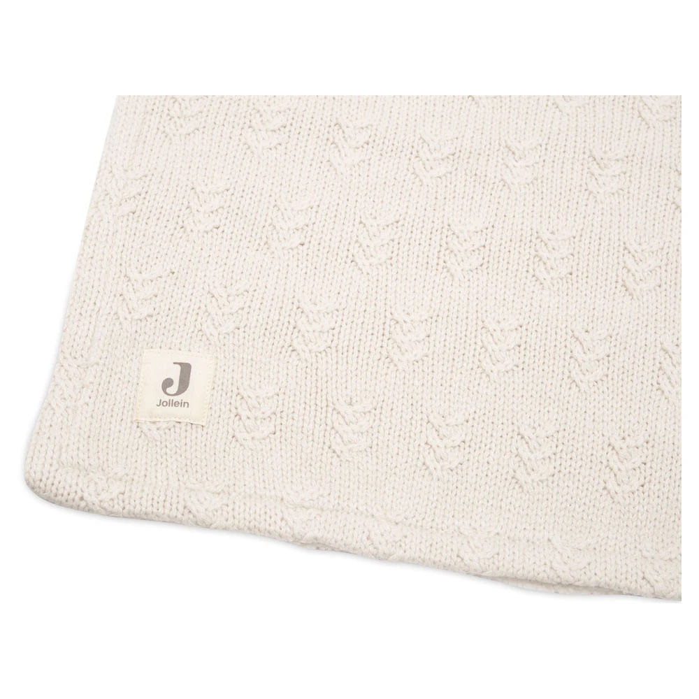Jollein Ledikantdeken Grain Knit Oatmeal Velvet 100x150cm 6 Jollein Ledikantdeken Grain Knit Oatmeal Velvet 100x150cm - Afbeelding 4