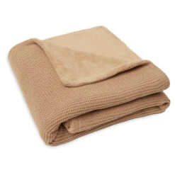Jollein Wiegdeken 75x100cm Basic Knit Biscuit Fleece -Babyverzorging Winkel image 33493