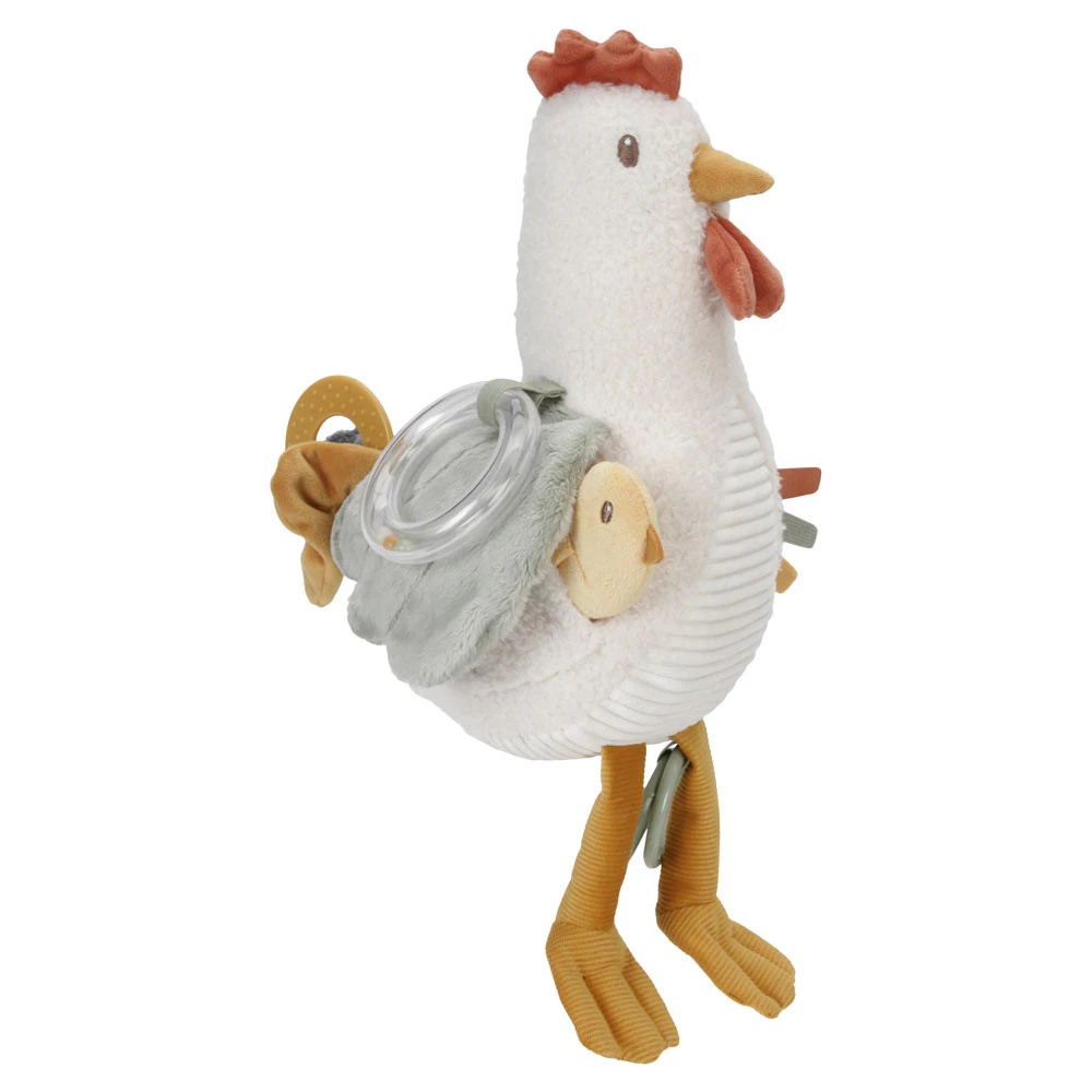 Little Dutch Activiteitenknuffel Kip 25cm Little Farm 3 Little Dutch Activiteitenknuffel Kip 25cm Little Farm