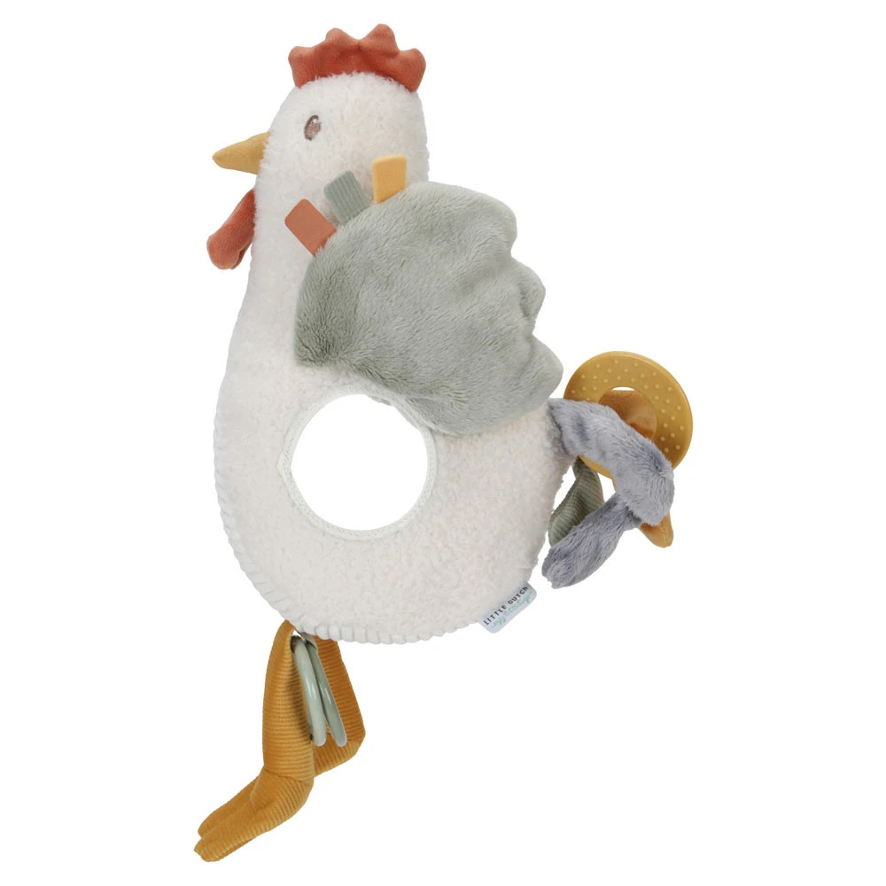 Little Dutch Activiteitenknuffel Kip 25cm Little Farm 4 Little Dutch Activiteitenknuffel Kip 25cm Little Farm - Afbeelding 2