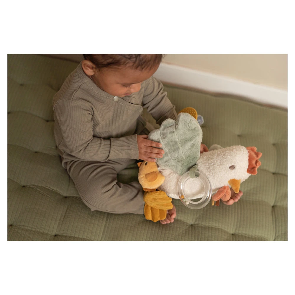 Little Dutch Activiteitenknuffel Kip 25cm Little Farm 8 Little Dutch Activiteitenknuffel Kip 25cm Little Farm - Afbeelding 6