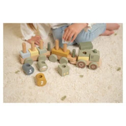 Little Dutch Blokkentrein Tractor Little Farm FSC -Babyverzorging Winkel image 34097