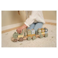 Little Dutch Blokkentrein Tractor Little Farm FSC -Babyverzorging Winkel image 34099