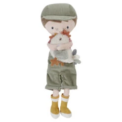 Little Dutch Knuffelpop Boer Jim 35cm Little Farm -Babyverzorging Winkel image 34214