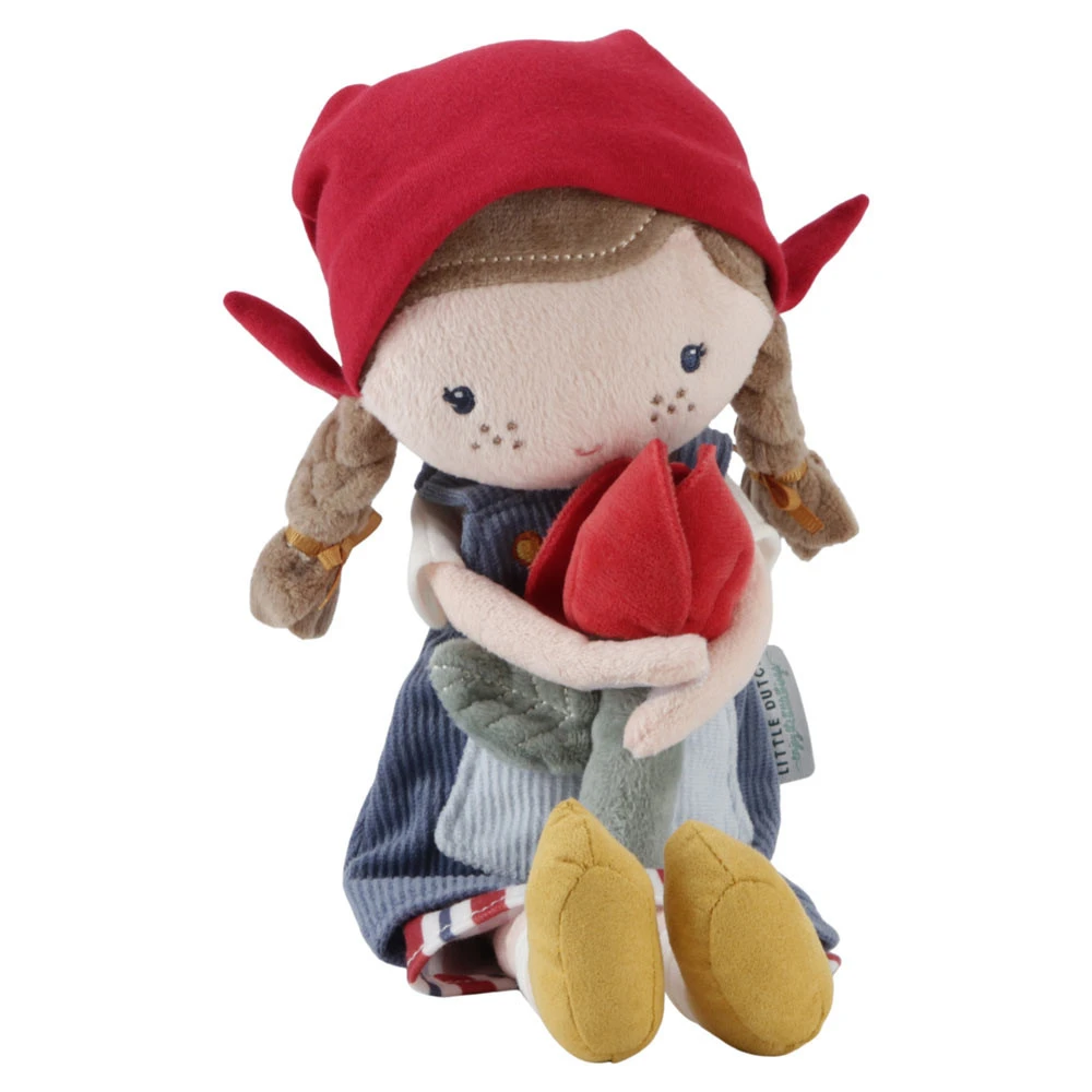 Little Dutch Knuffelpop Hollandse Rosa 35cm Little Farm 4 Little Dutch Knuffelpop Hollandse Rosa 35cm Little Farm - Afbeelding 2