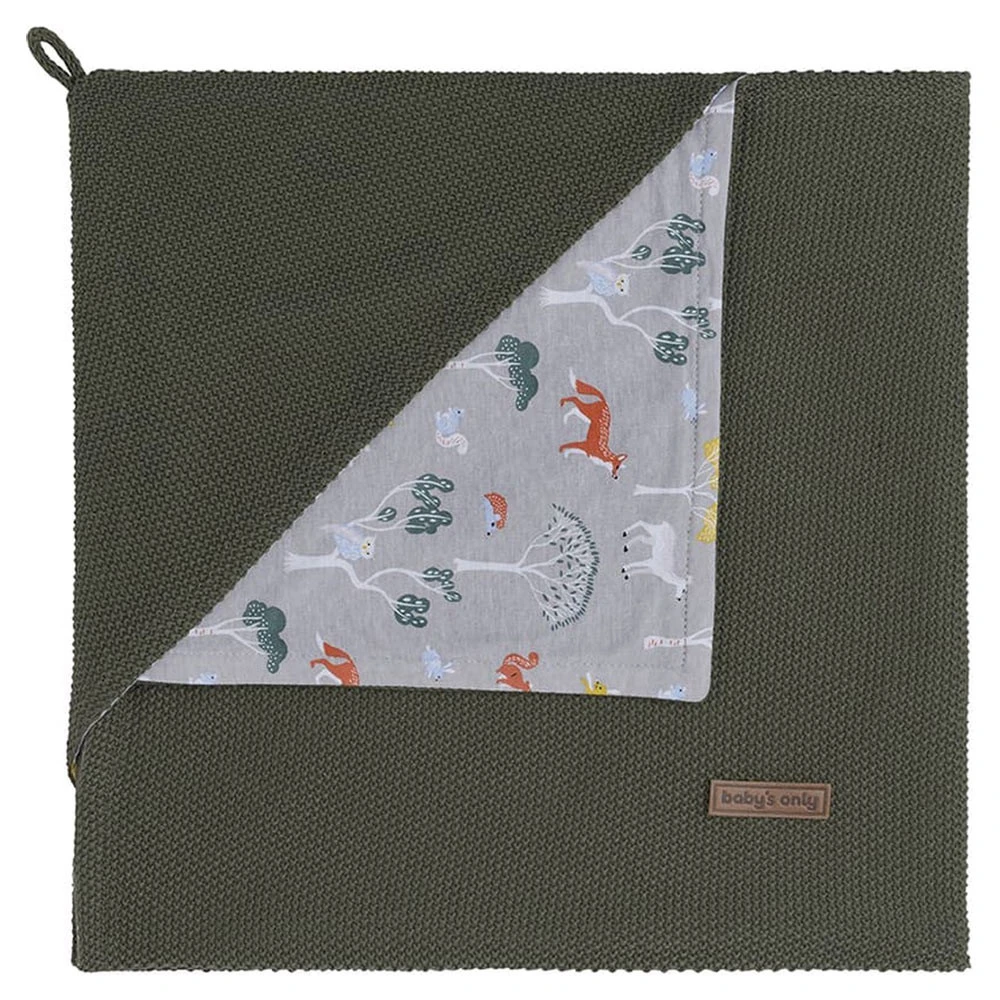 Baby's Only Omslagdoek Forest Khaki 3 Baby's Only Omslagdoek Forest Khaki