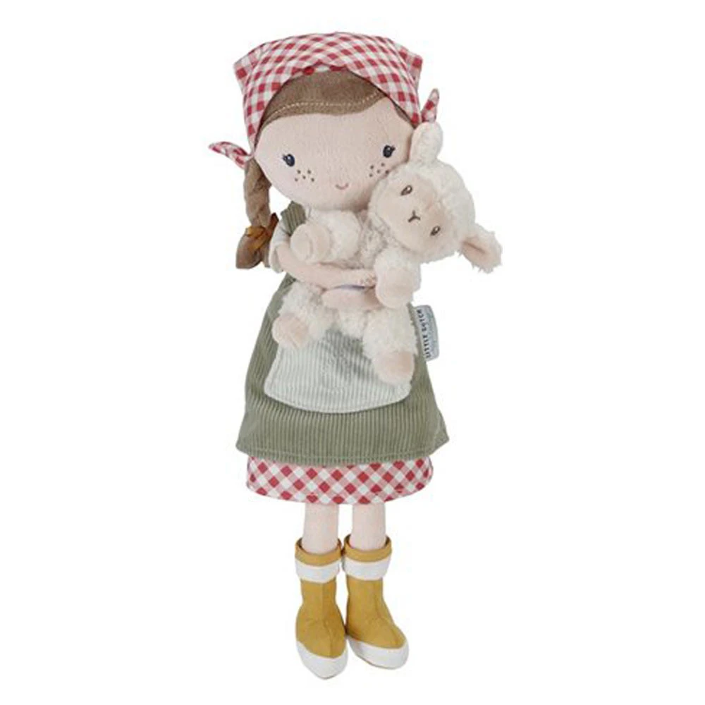 Little Dutch Knuffelpop Boerin Rosa 35cm Little Farm 3 Little Dutch Knuffelpop Boerin Rosa 35cm Little Farm