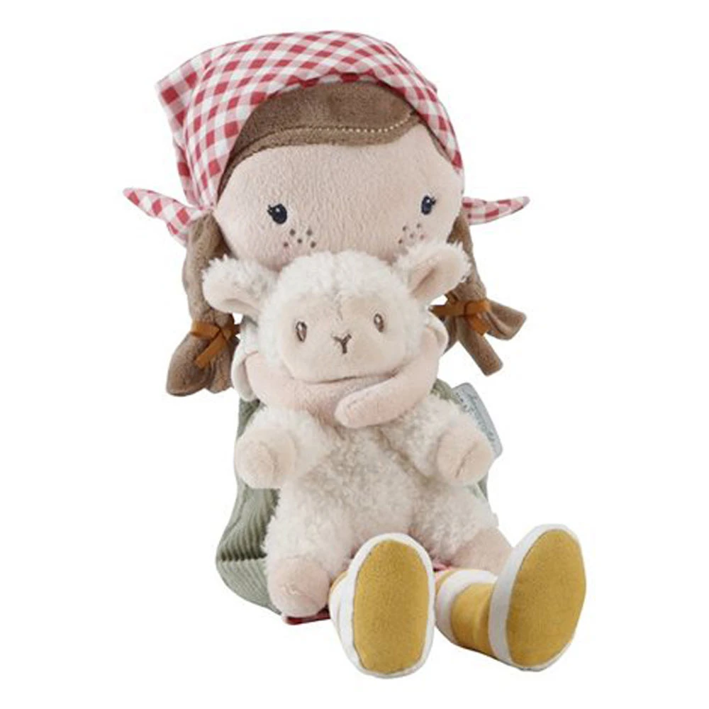 Little Dutch Knuffelpop Boerin Rosa 35cm Little Farm 4 Little Dutch Knuffelpop Boerin Rosa 35cm Little Farm - Afbeelding 2