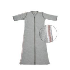 Meyco Winterslaapzak Basic Deluxe Grijs/Roze 110 Cm