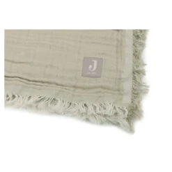 Jollein Wiegdeken 75x100 Cm Fringe Olive Green -Babyverzorging Winkel image 35645