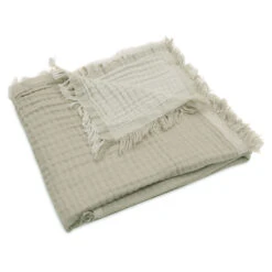 Jollein Wiegdeken 75x100 Cm Fringe Olive Green -Babyverzorging Winkel image 35651