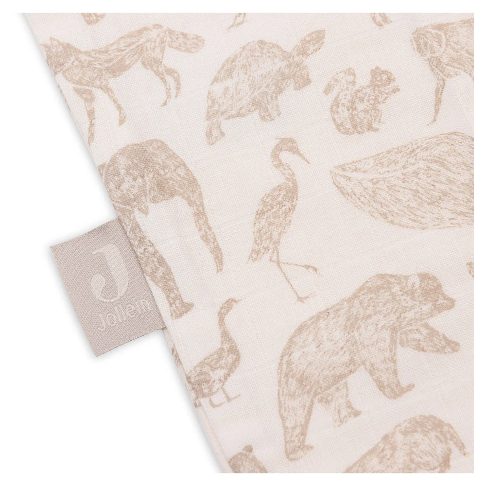 Jollein Hydrofiel Slaapzak 90 Cm Animals Nougat 4 Jollein Hydrofiel Slaapzak 90 Cm Animals Nougat - Afbeelding 2