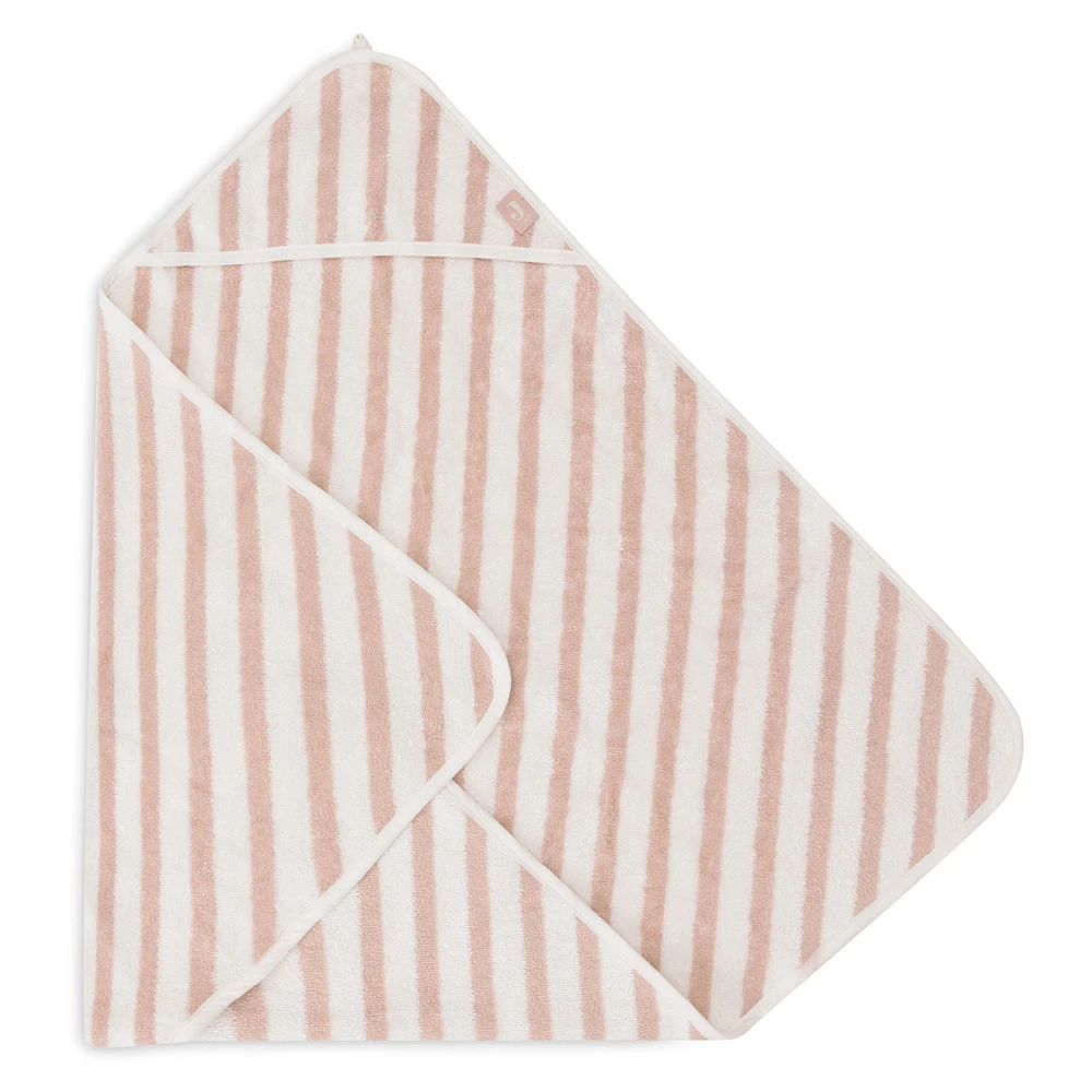 Jollein Badcape 75 X 75 Cm Stripe Terry Wild Rose 7 Jollein Badcape 75 X 75 Cm Stripe Terry Wild Rose - Afbeelding 5