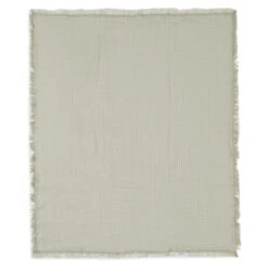 Jollein Ledikantdeken 120 X 120 Cm Fringe Olive Green -Babyverzorging Winkel image 35804