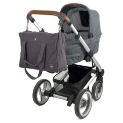 LÄSSIG Laessig Greenlabel Katoenen Verschoontas Anthracite -Babyverzorging Winkel image 35908