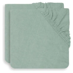 Jollein Aankleedkussenhoes Badstof 75x85cm Ash Green 2 Pack